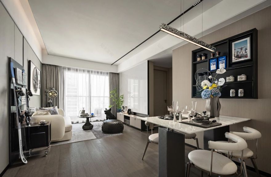 深圳招商蛇口·会展湾东城样板房丨中国深圳丨明德设计-12