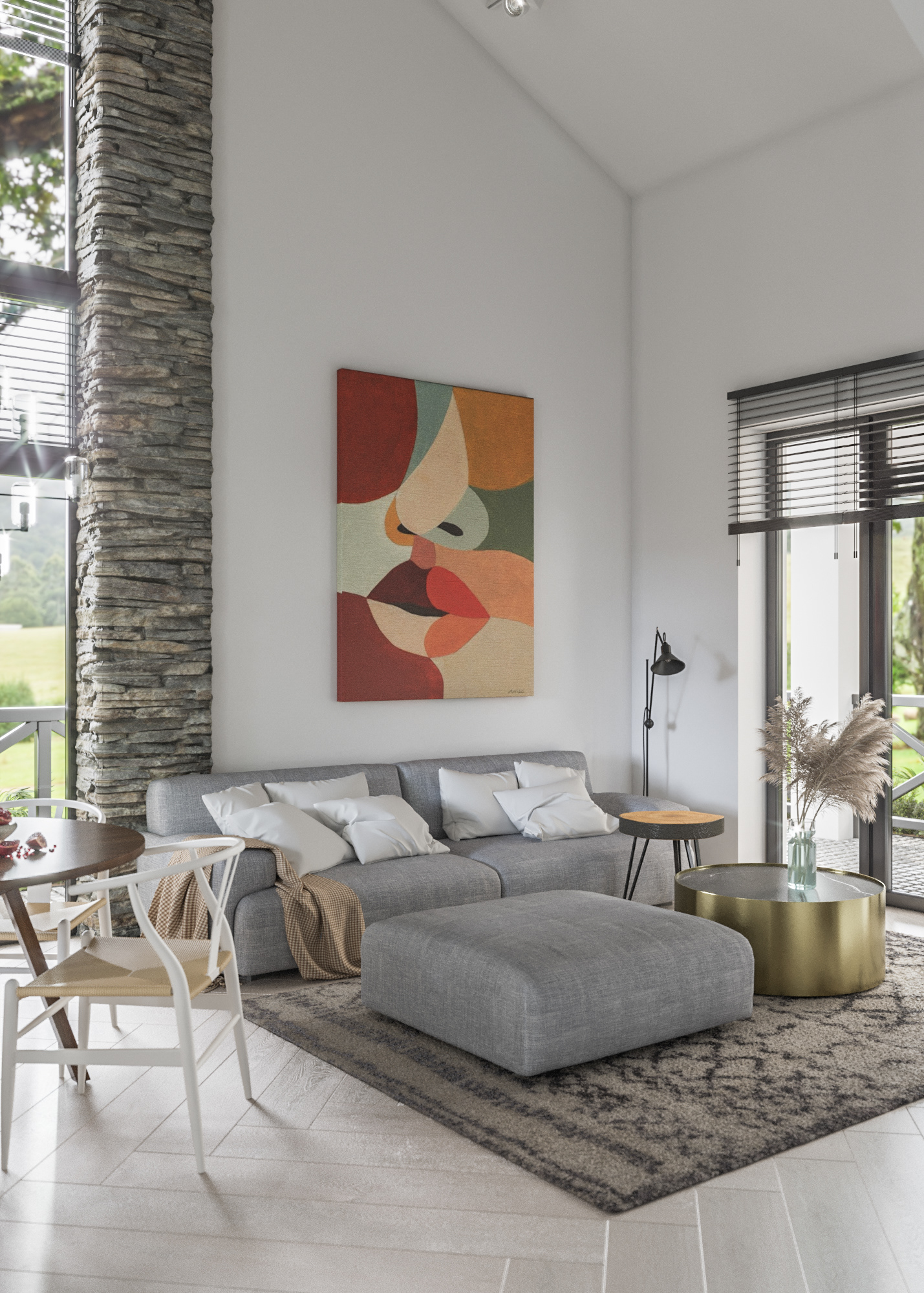 Guryevskaya Sloboda 村 1 号别墅室内设计丨Sergey Kachalov-3