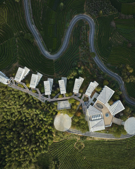 茶海之上,漂浮酒店·遂昌县柘溪上村农旅融合项目丨中国丽水丨中国联合工程有限公司