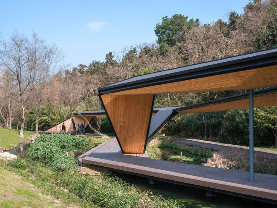 浙江音乐学院「溪上飞檐」丨中国杭州丨line+建筑事务所,gad-129