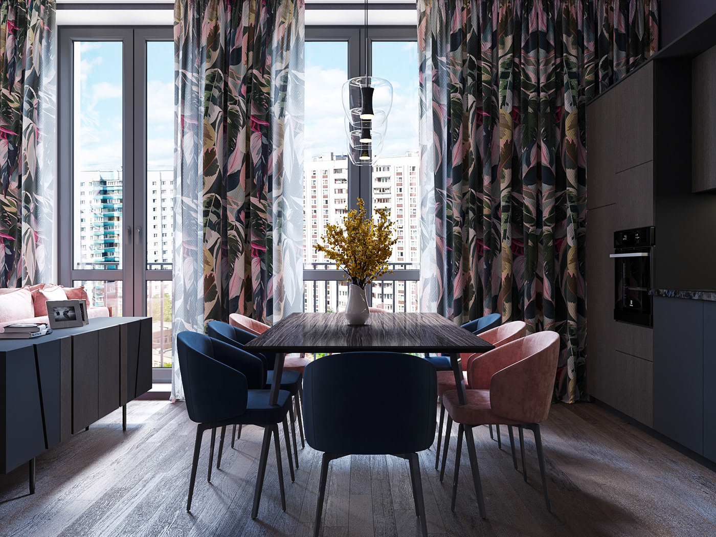 Anastasiya Gushchina丨平层丨Apartment in Moscow 76 m2. Design project.-2