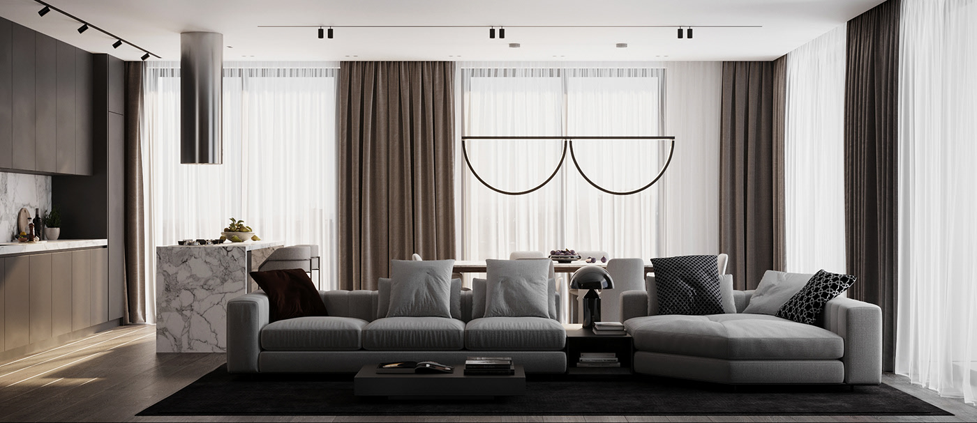 质感黑白灰空间设计  细节超多-0