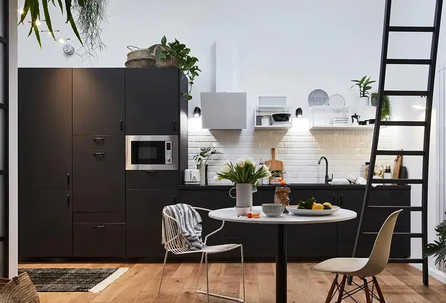 28m2 黑白主题小户型工作室-6