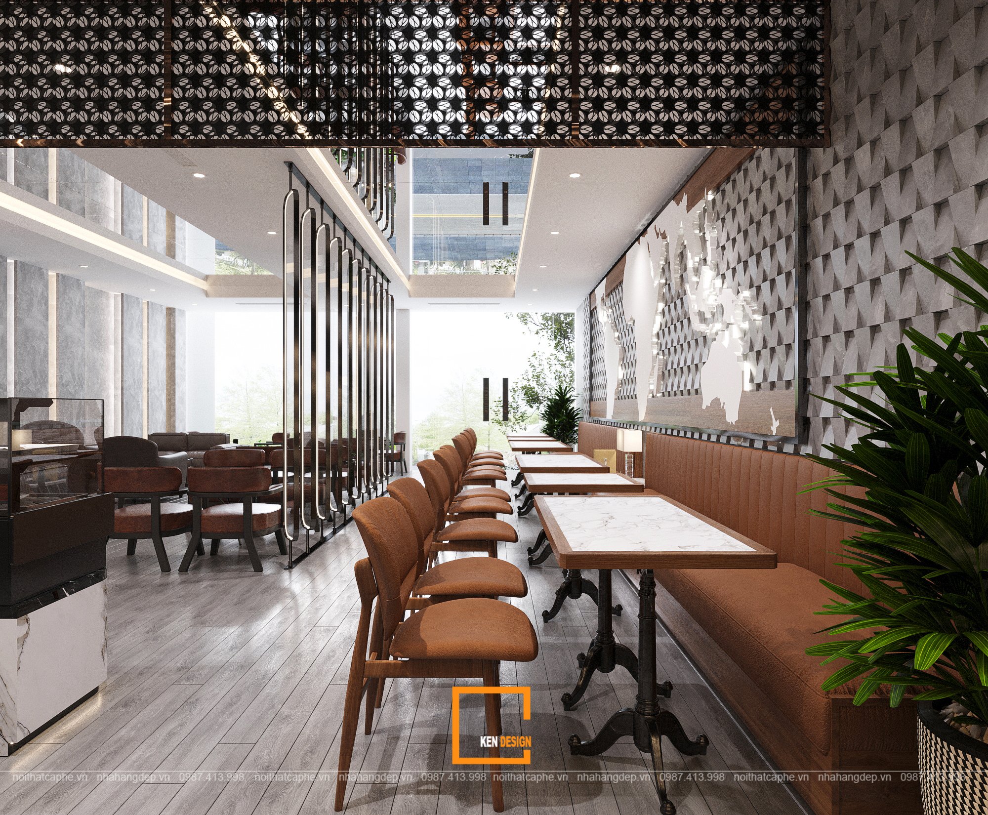 Business Coffee商务咖啡馆设计丨越南河内丨Ken Design-22