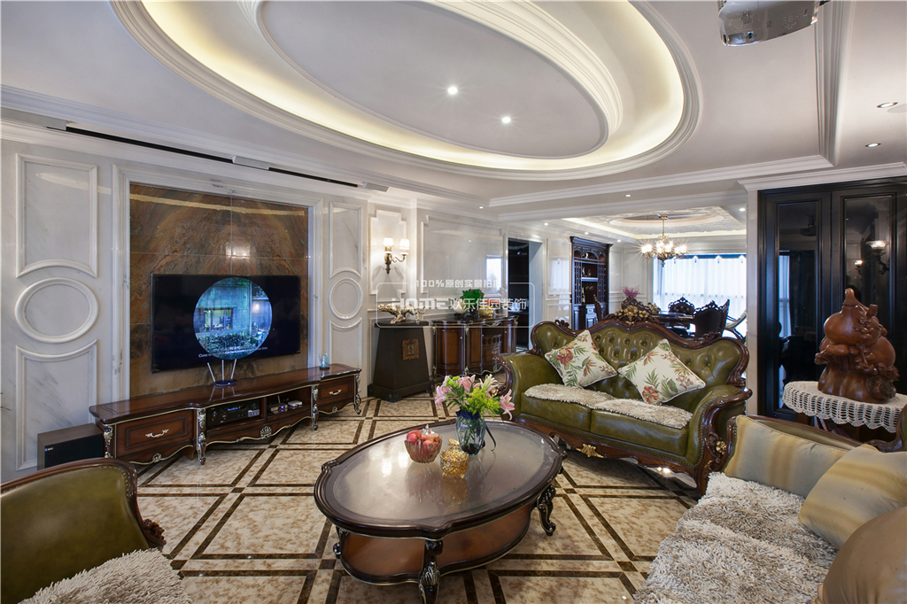 昆明 230 平米欧式豪宅，设计师展康震打造惊艳空间-37