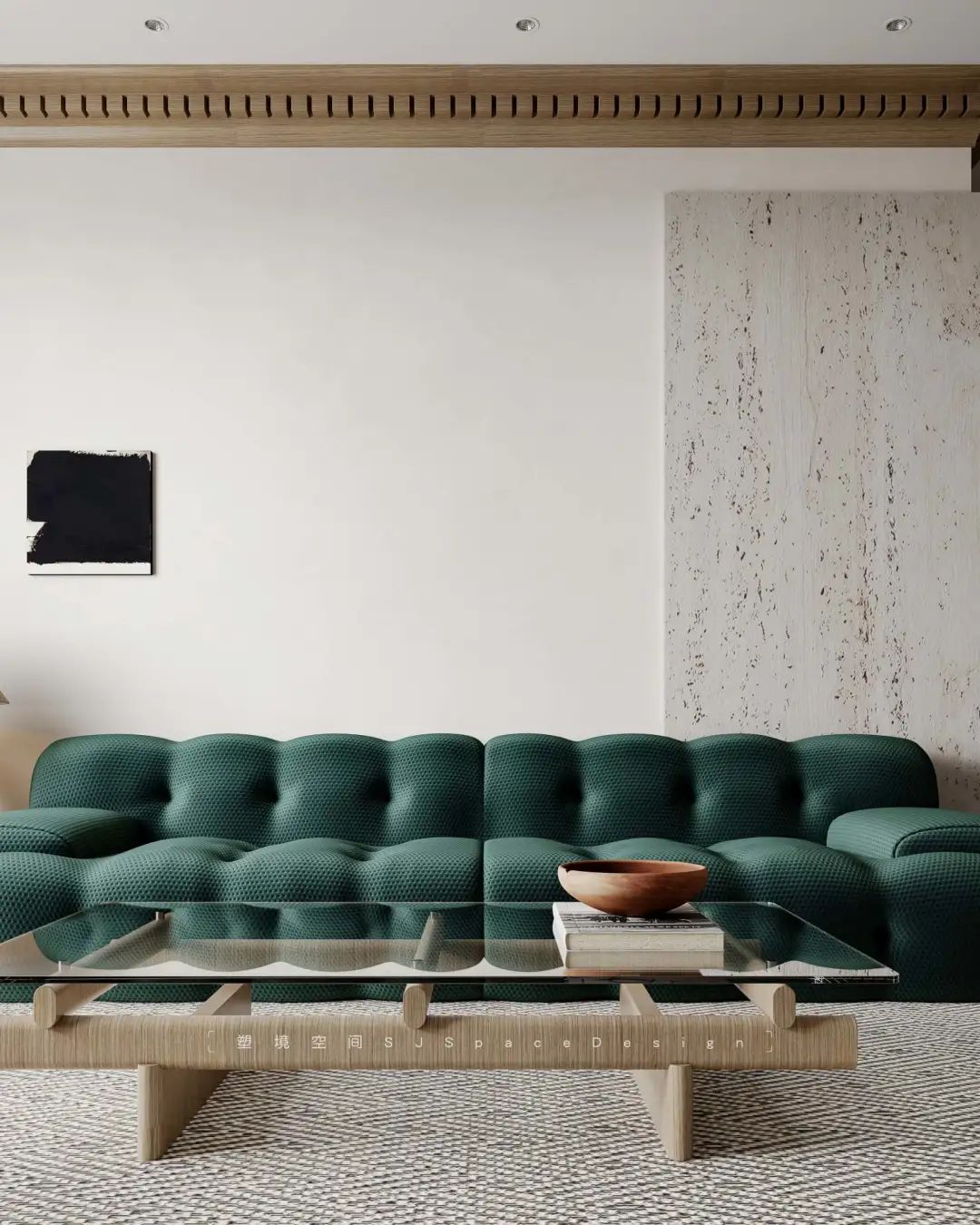 宝格丽大理石与原木的简约诗意空间丨塑境空间设计工程有限公司-19