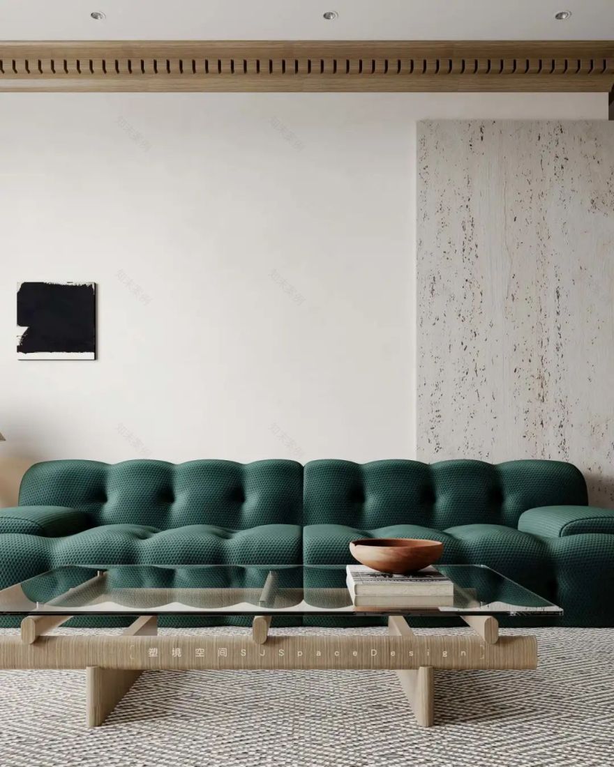 宝格丽大理石与原木的简约诗意空间丨塑境空间设计工程有限公司-19