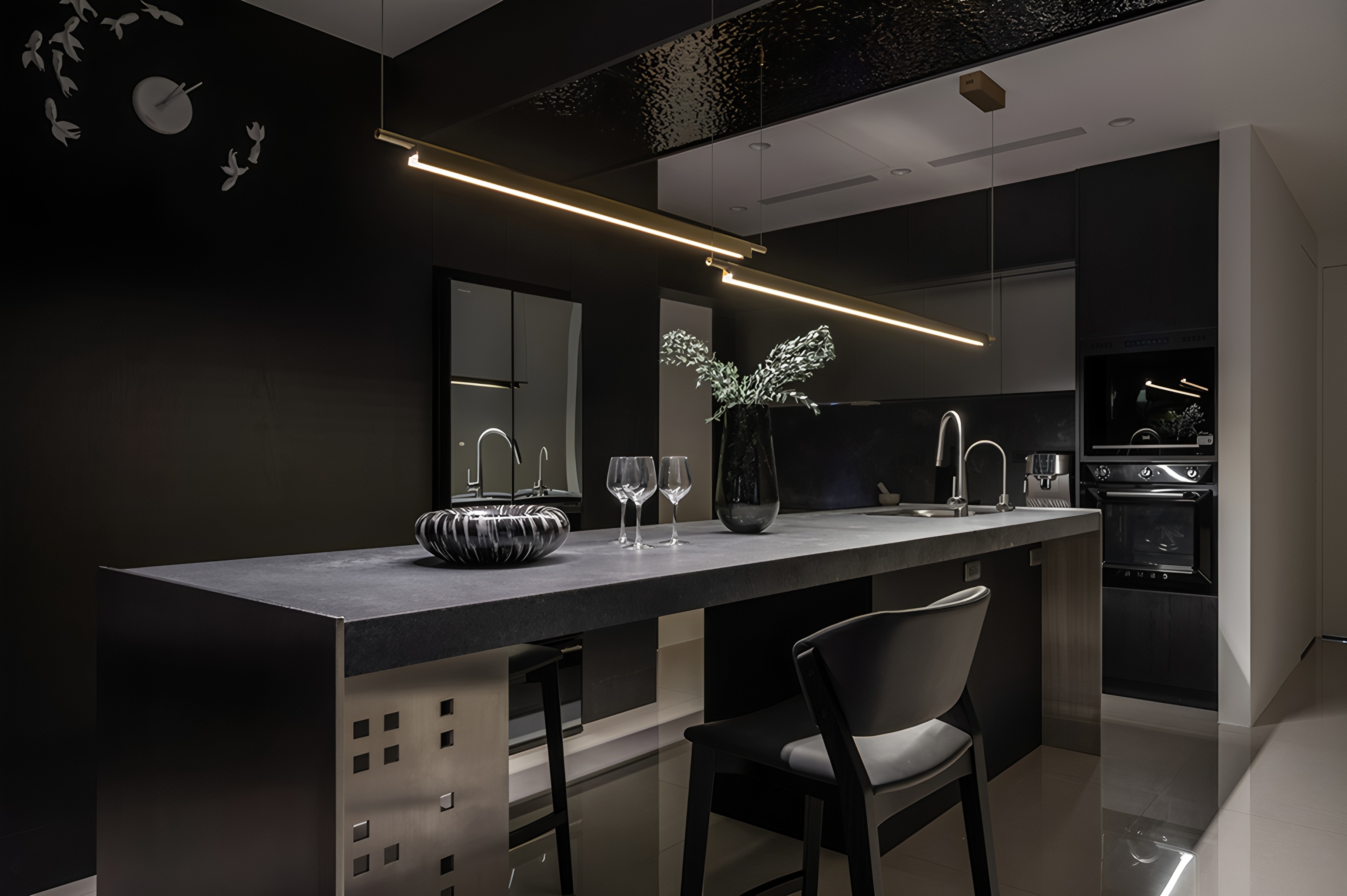 台南33坪灰韵蕴藏金属光住宅设计丨中国台南丨乔治黑羊设计-6