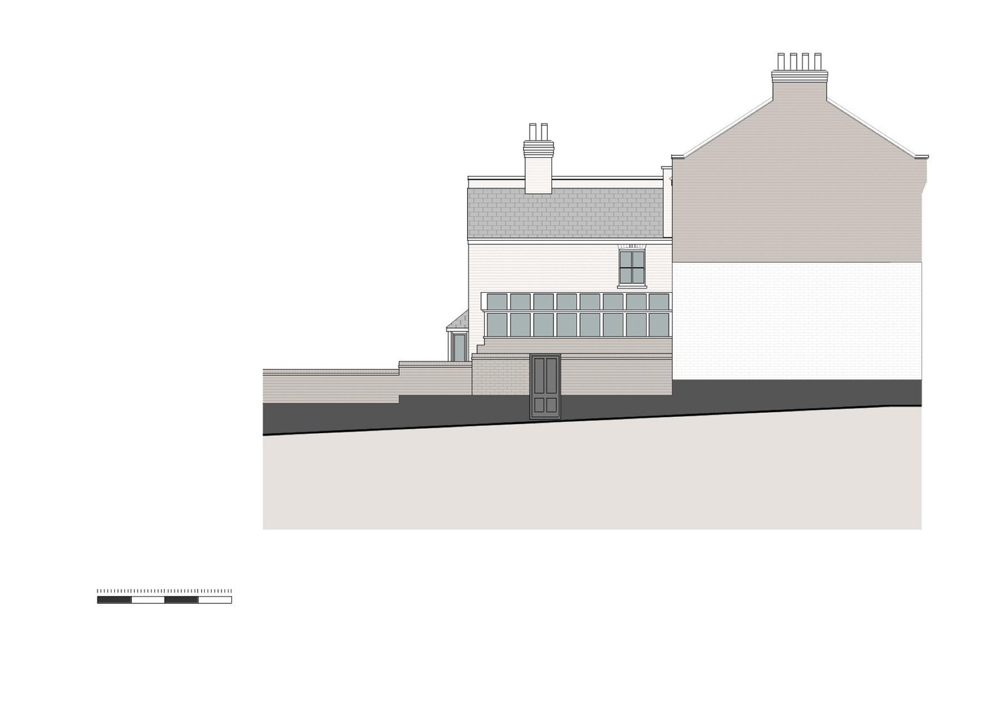伦敦玻璃盒住宅的室内设计亮点-53