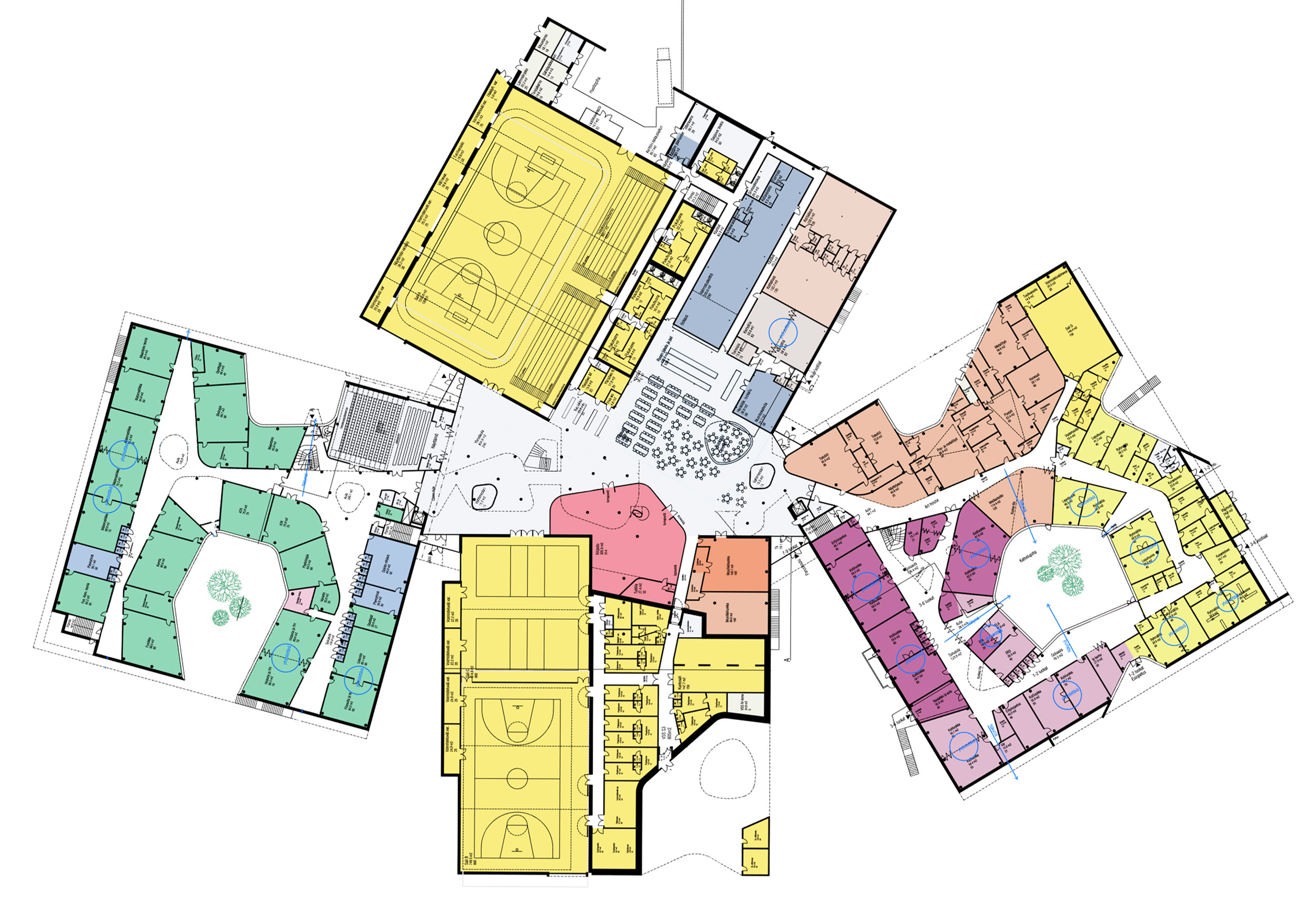 Kastelli 学校和社区中心丨芬兰奥卢丨Lahdelma & Mahlamäki Architects-29