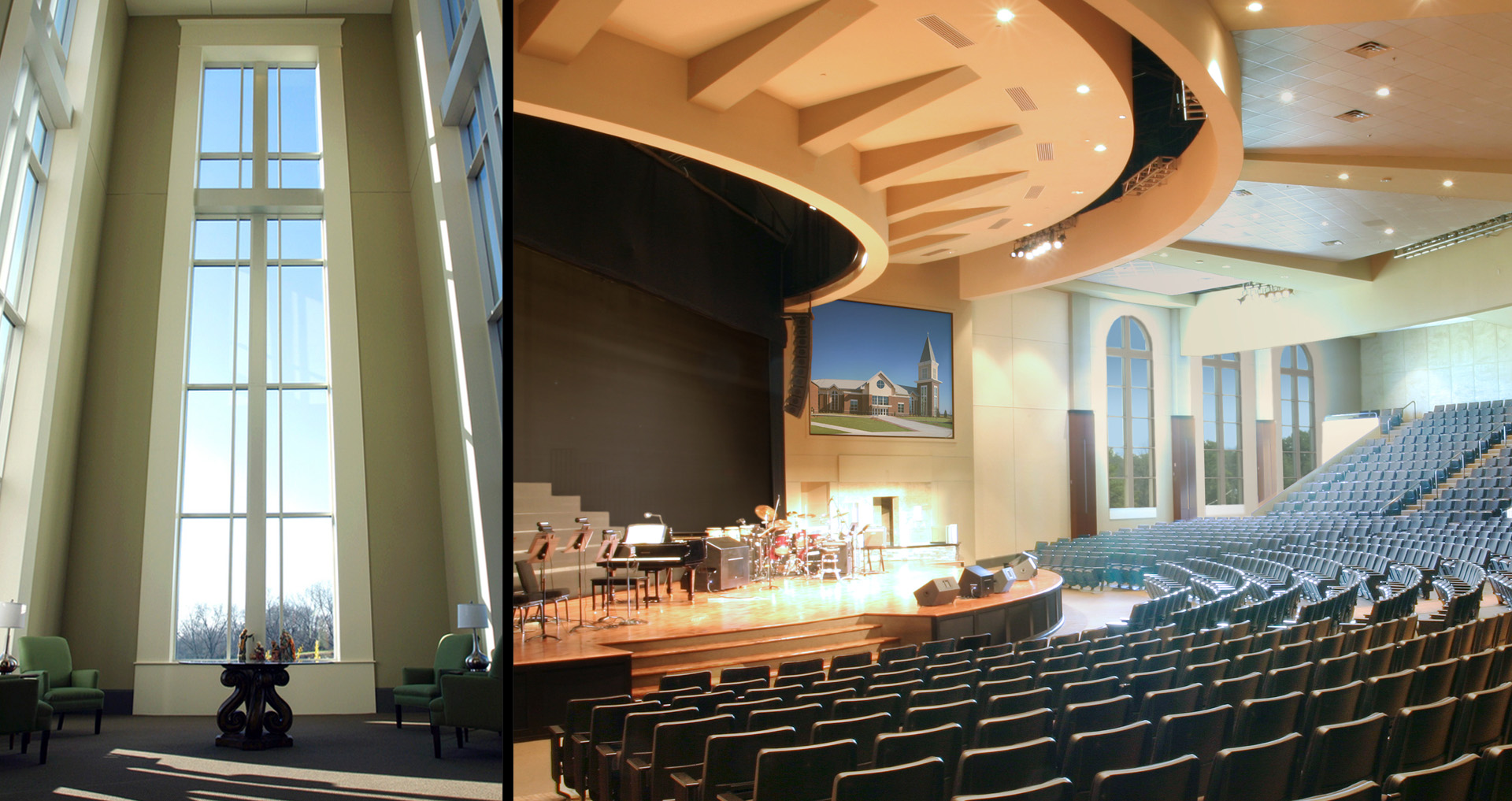 橡树山浸信会教堂内部装饰丨POH+W Architects LTD-1