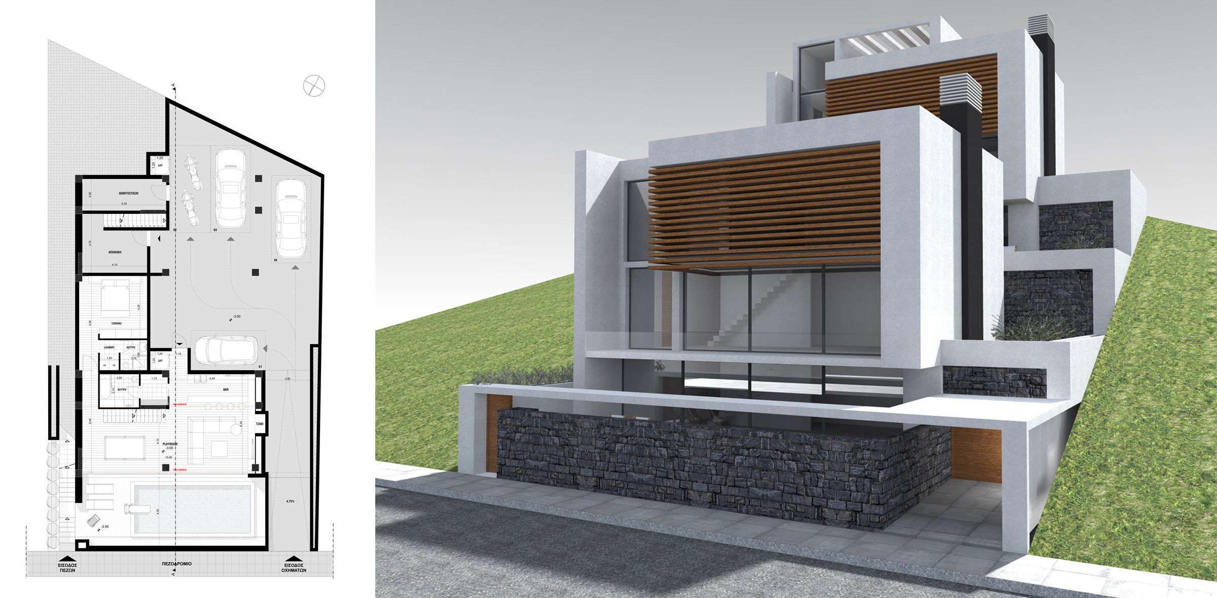 全景视野中的双宅设计-3
