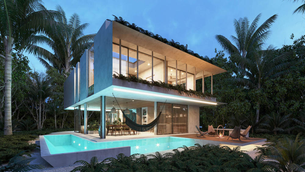 墨西哥图卢姆海滩豪华丛林别墅丨Zepto-8