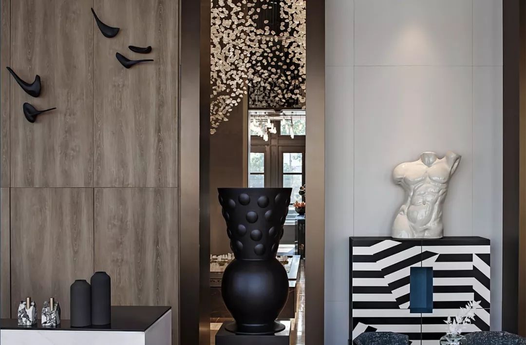 西安万科翡翠国宾营销中心 | 现代优雅的 New Art Deco 空间-26