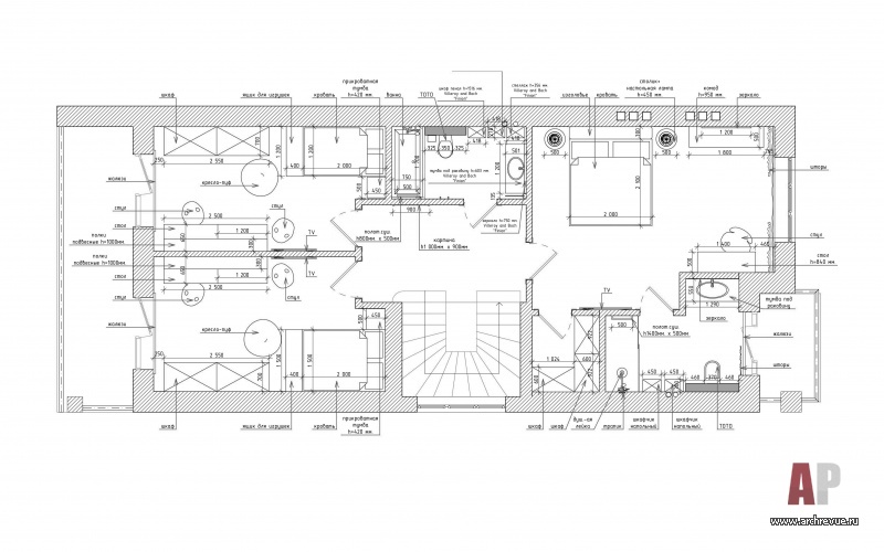 波罗的海带节日氛围的三层艺术装饰风格联排别墅丨俄罗斯加里宁格勒丨Чашкина Алена（恰什金娜·阿琳娜）-49