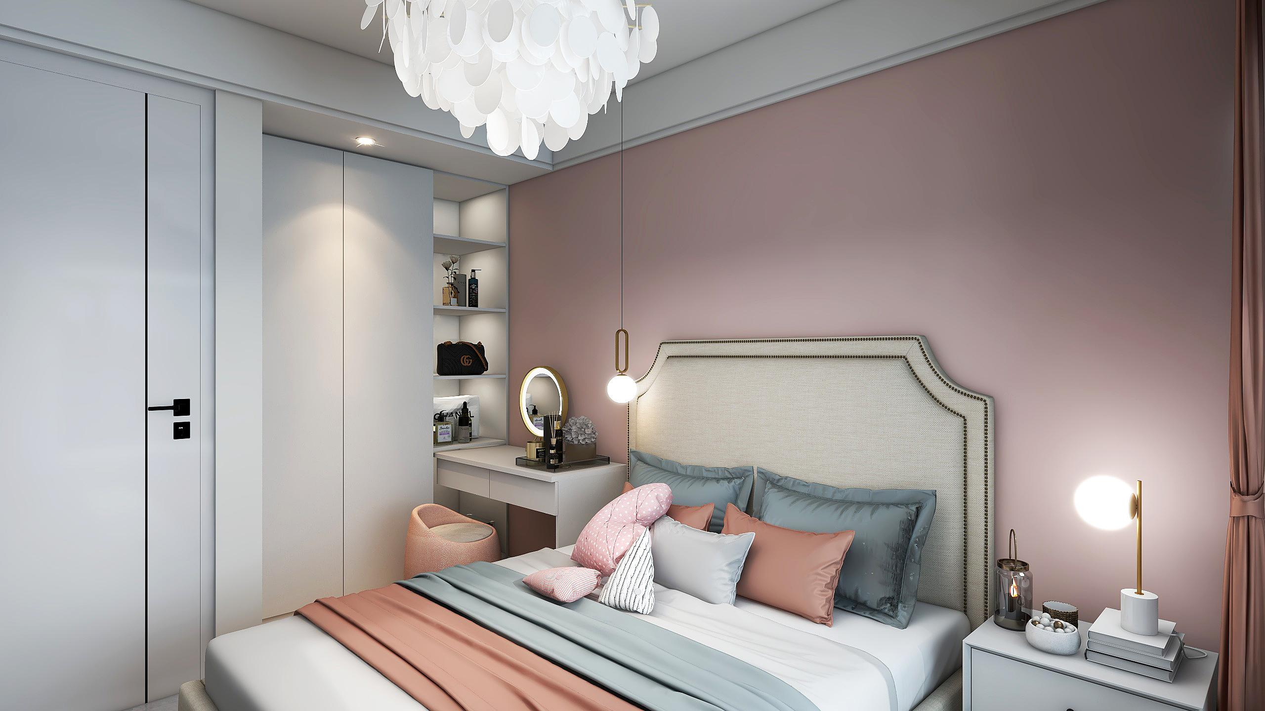 郑州奥体世纪 90 平三房两厅设计丨中国郑州-10