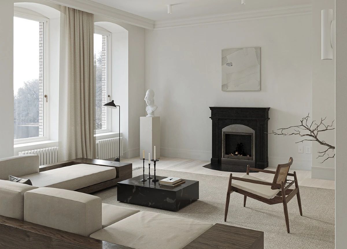 复古文艺宅设计丨空间设计-13