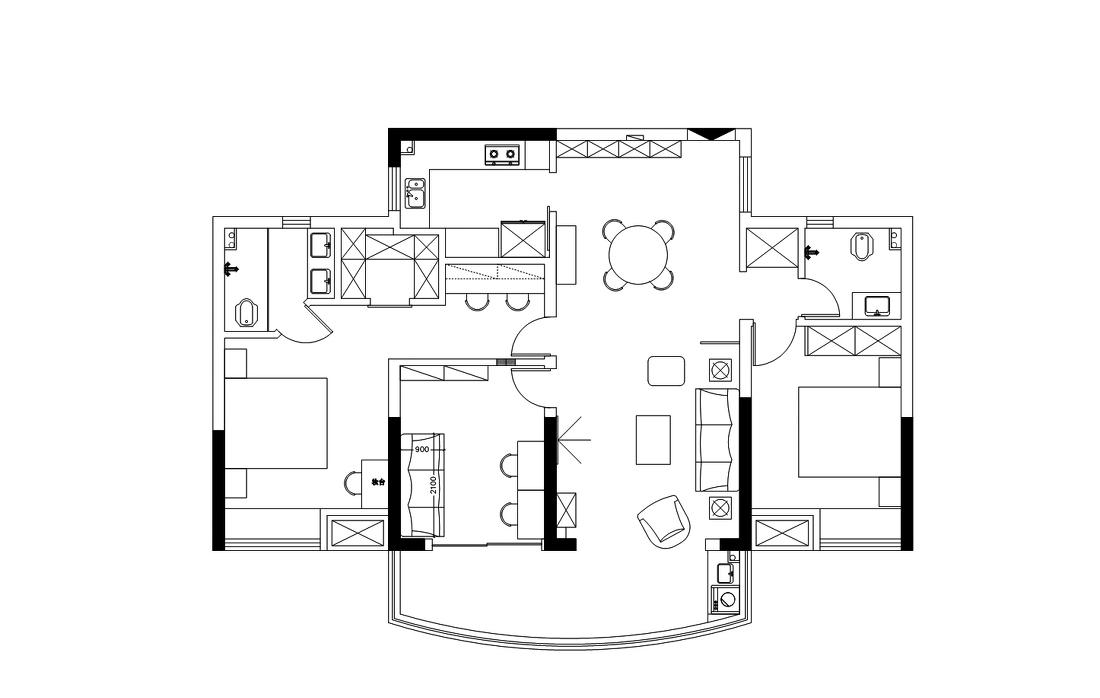 郑州 134 平米平层,日式混搭风的家-2