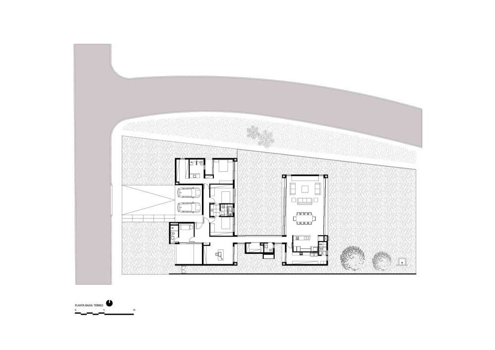 巴西简约住宅设计，展现混凝土与光影之美-37