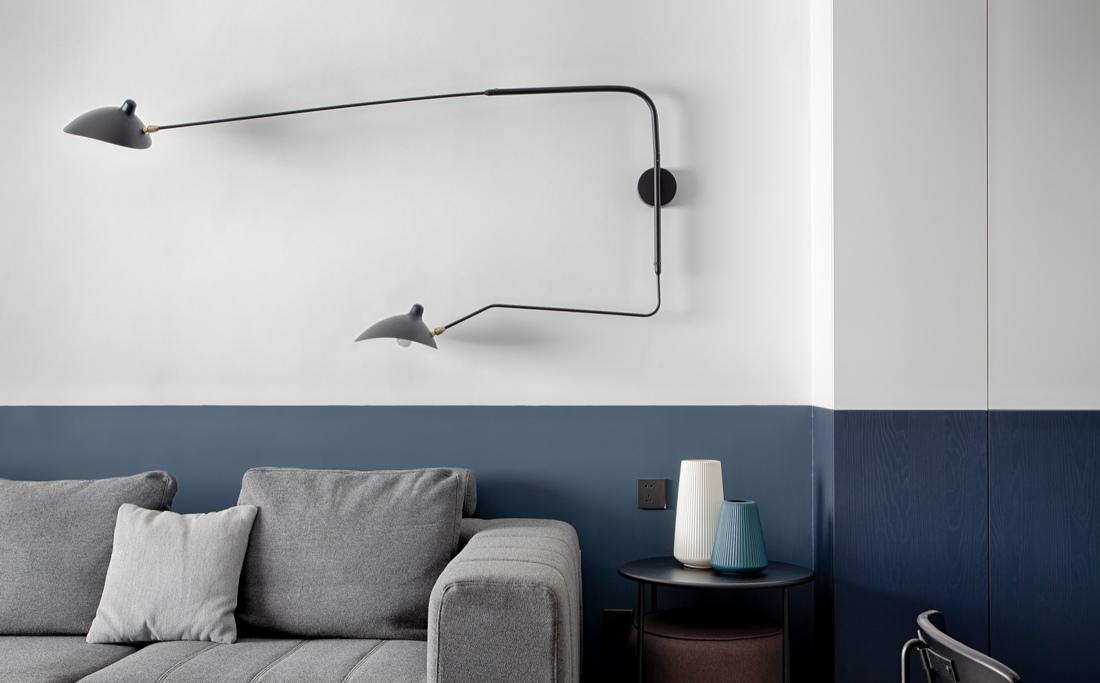 蔚木未来室内建筑设计丨平层丨沉 浸 | 暮色邃蓝-6