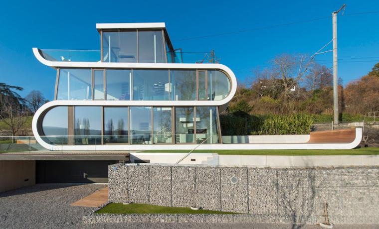 苏黎世湖边动态别墅 | Flexhouse 融入自然的室内设计-14
