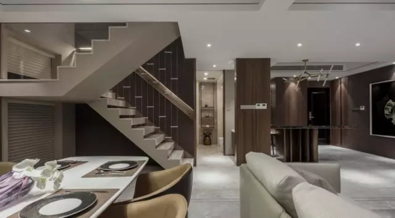 壹方中心·玖誉二期复式样板房  派尚设计-7