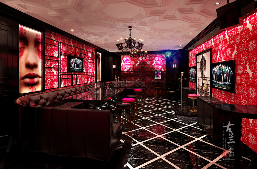 渠县幻城KTV——成都KTV装修设计成都KTV会所装修设计成都主题KTV在先做设计-13