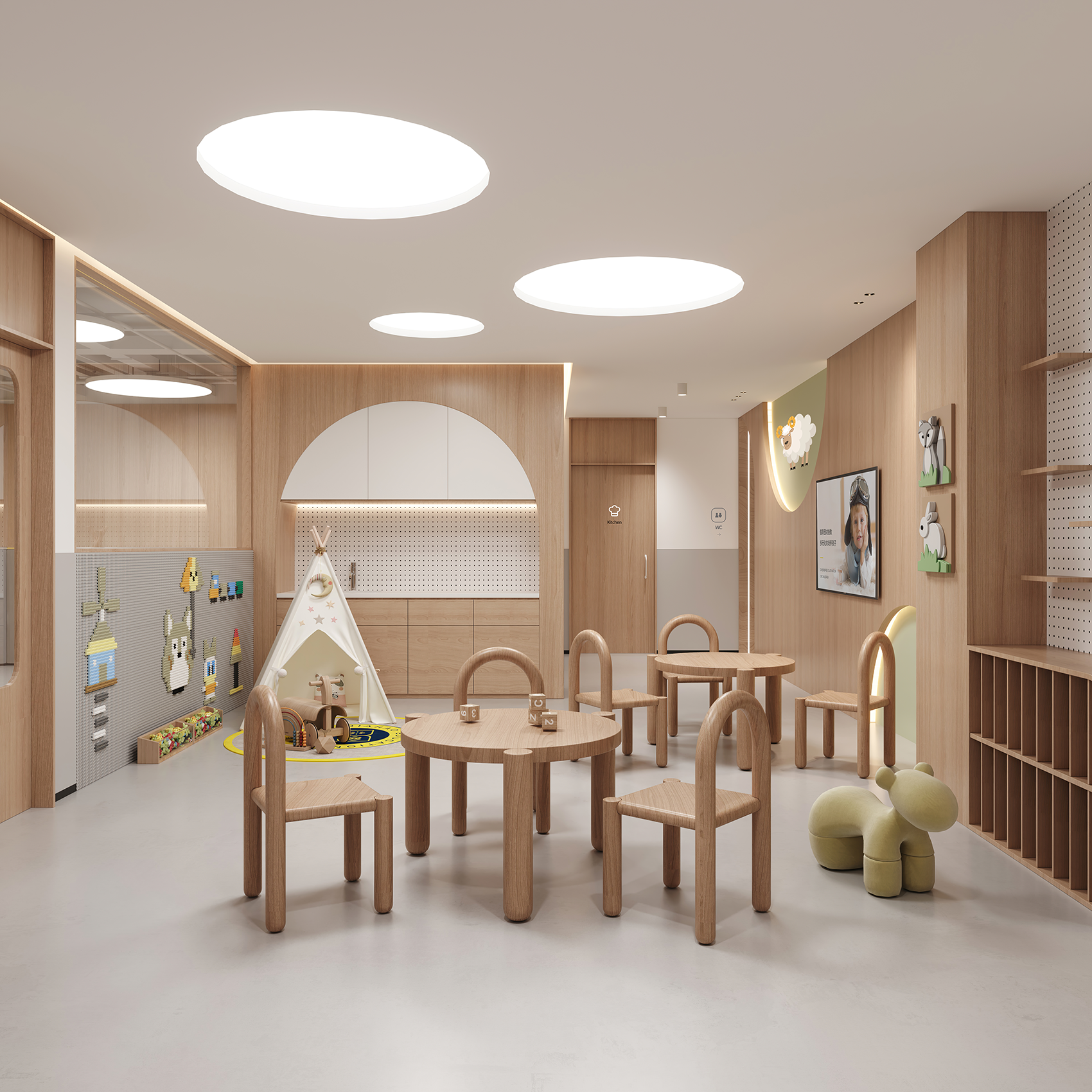 恰好教育恒茂园店&若比邻店丨中国宁波丨魔戏空间设计-49