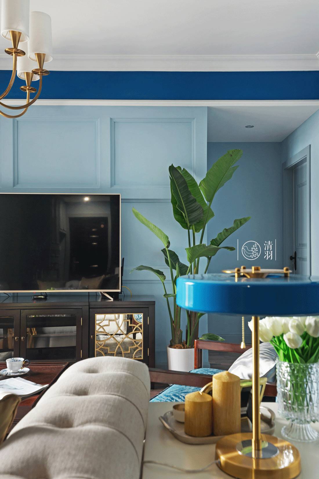 清羽设计 | 成都暗夜星空美式三居室-20