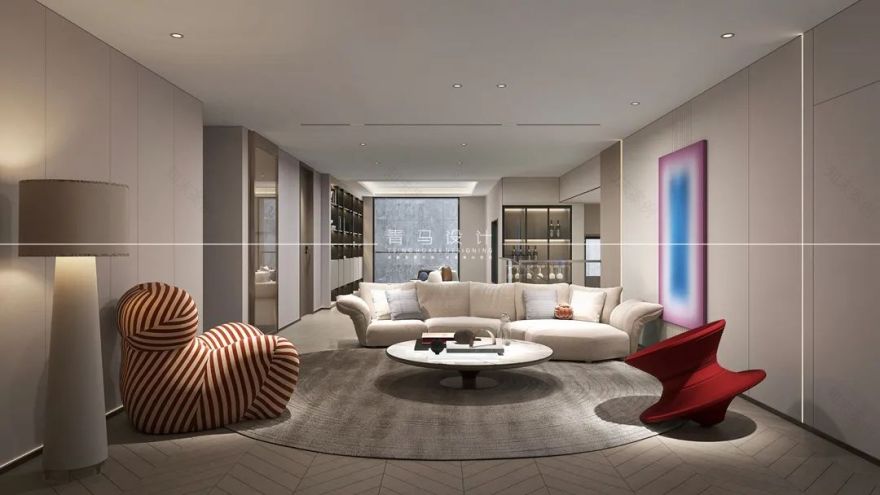 东原印未央现代下叠空间设计丨中国西安丨青马别墅设计-24