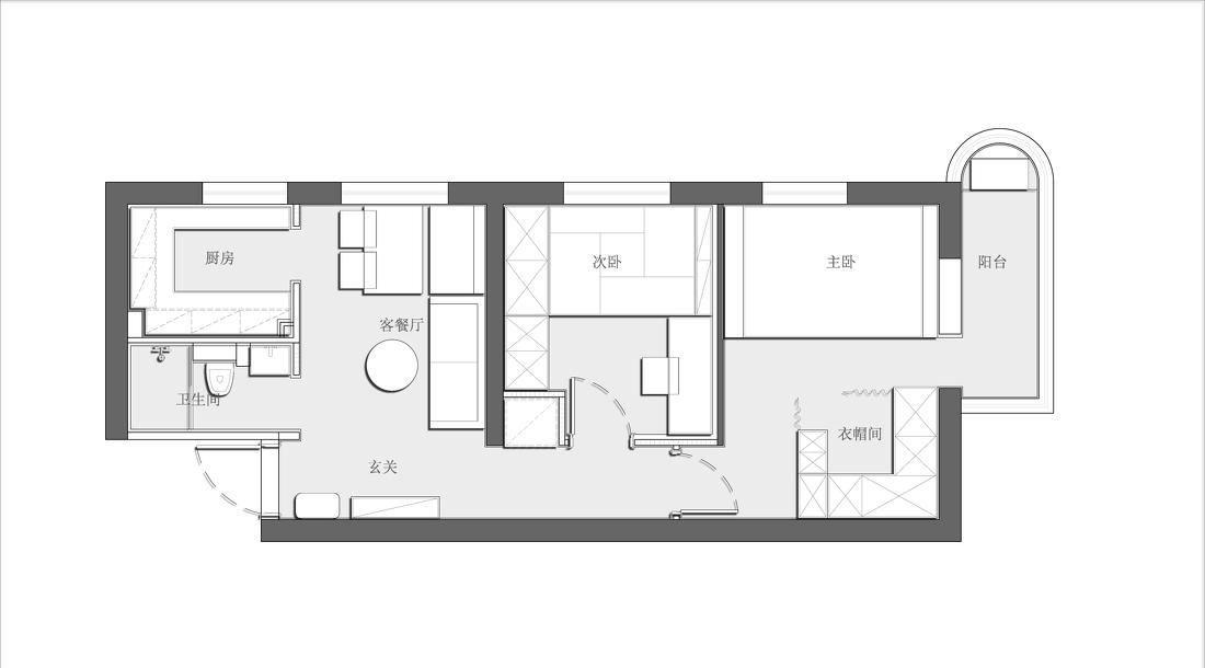 老房翻新 · 小户型空间利用与文艺气息的完美结合-2