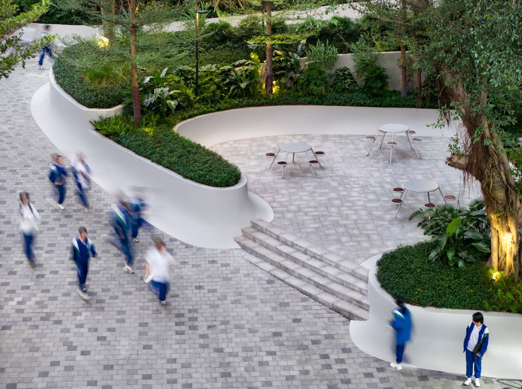 广州南方学院番禺附属中学景观改造丨中国广州丨BAM百安木-55