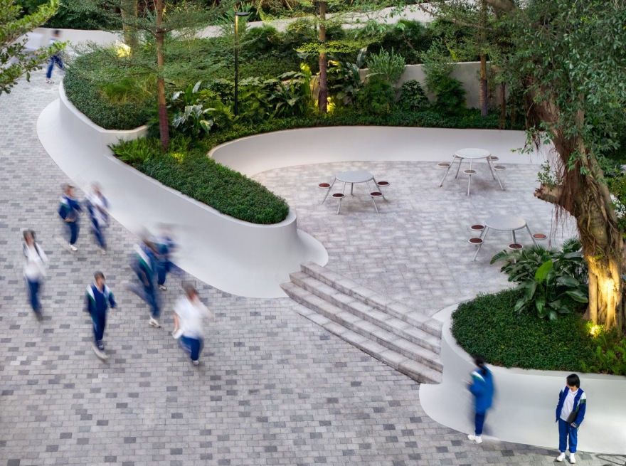 广州南方学院番禺附属中学景观改造丨中国广州丨BAM百安木-55