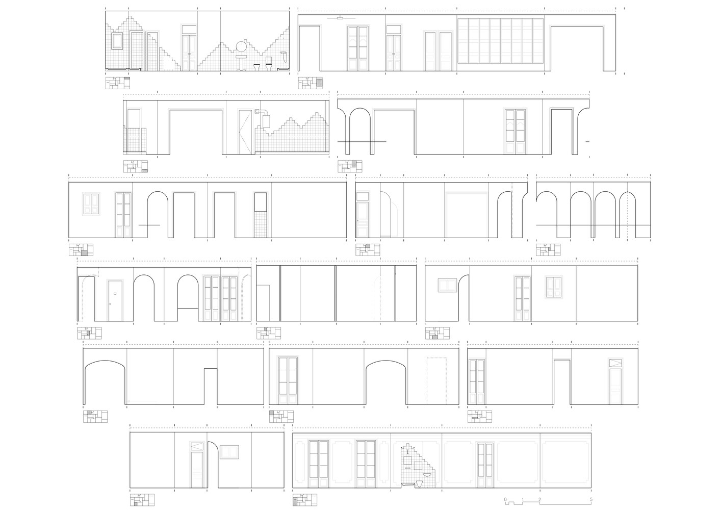 巴塞罗那 Verdi 街 140 平米翻修 | 瓷砖与桌子的空间对话-22