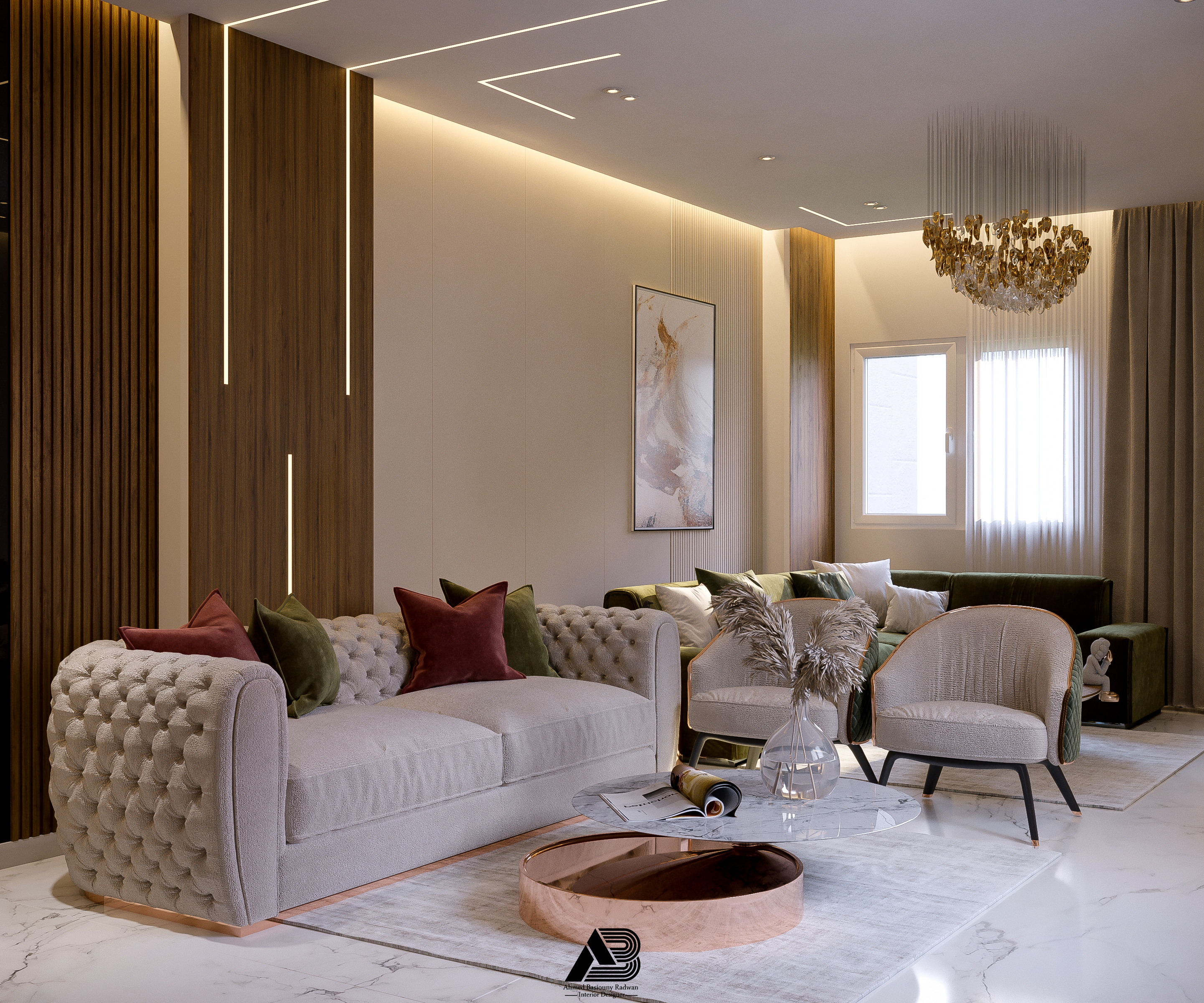 LIVING & RECEPTION & DINNING-2