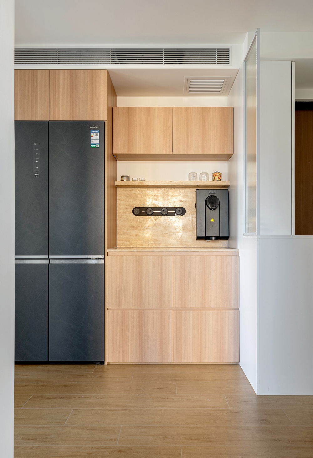 67㎡小家靠旋转电视墙变出N种生活场景丨久栖设计-41