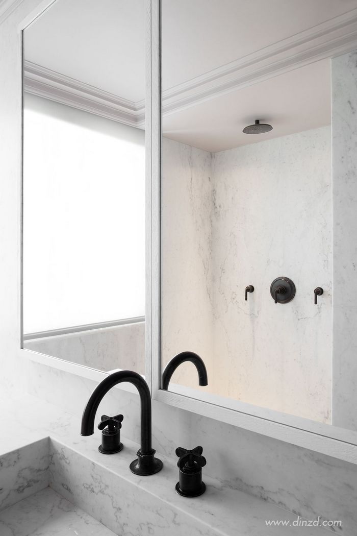 巴黎 19 世纪公寓的极简诗意空间-30