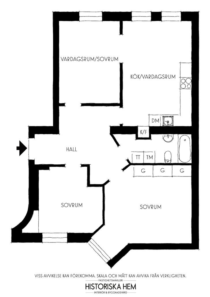 斯德哥尔摩 87 平米艺术气息浓郁的复古家居设计-24