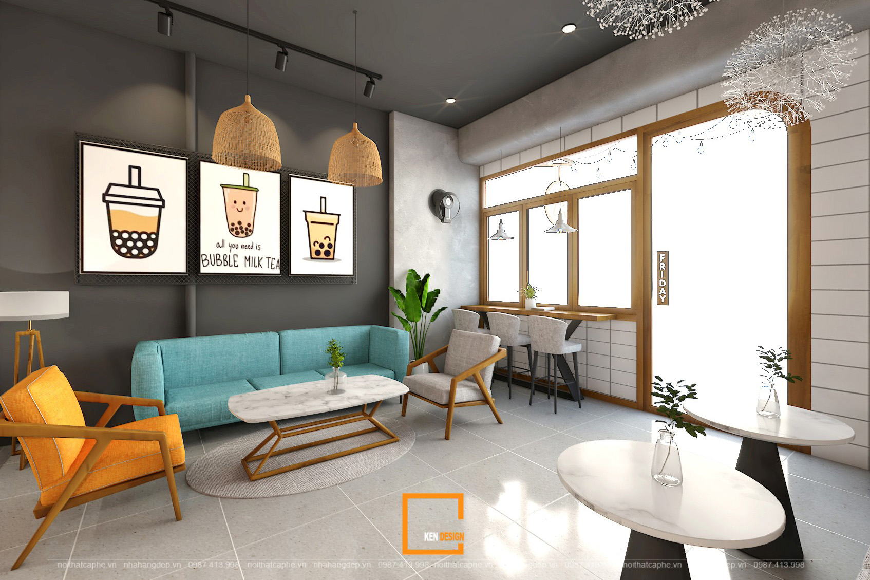 Friday Breakfast & Tea餐厅室内设计丨越南丨KenDesign-60