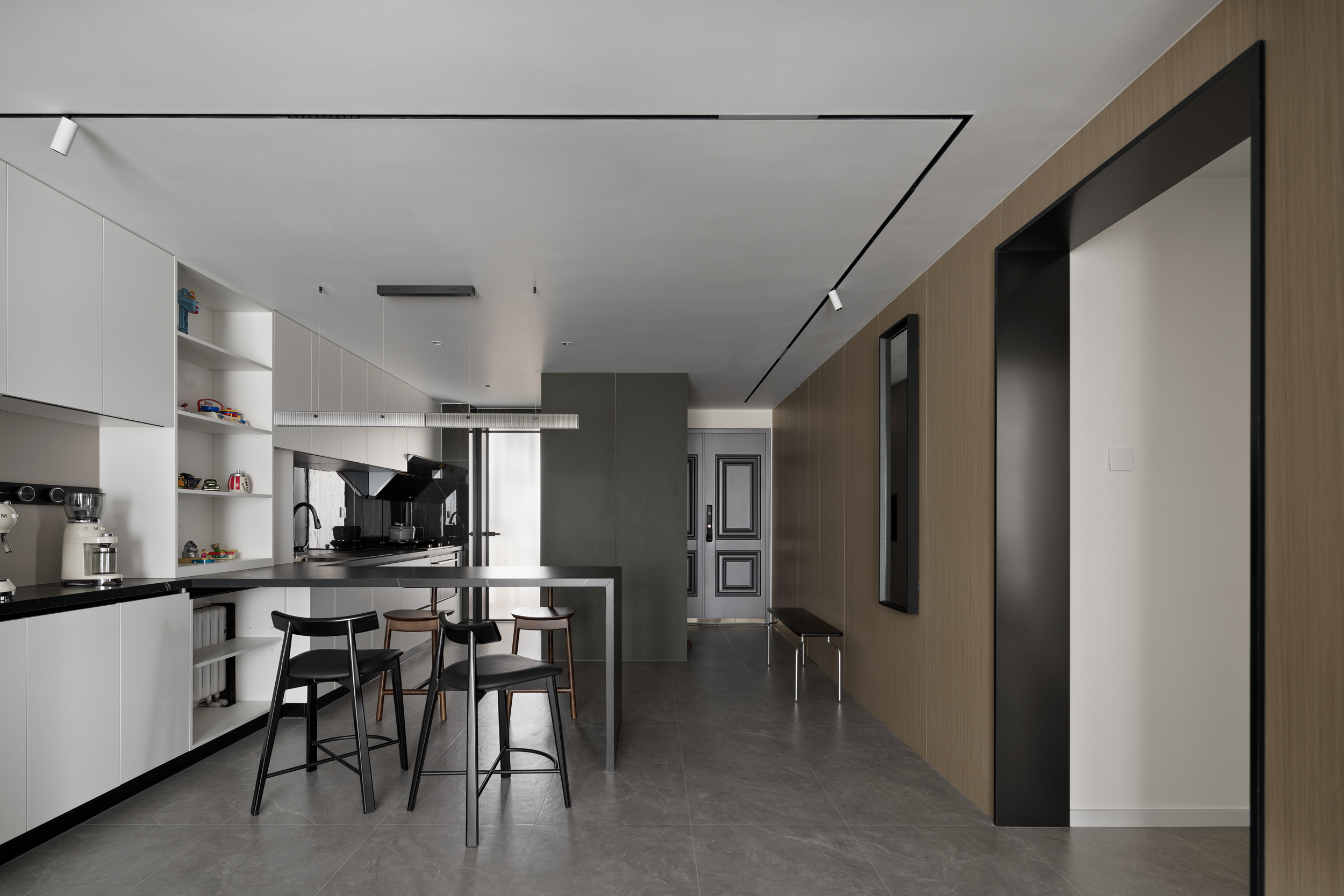 两居室现代简约风家装空间摄影案例丨中国北京丨研筑国际-11