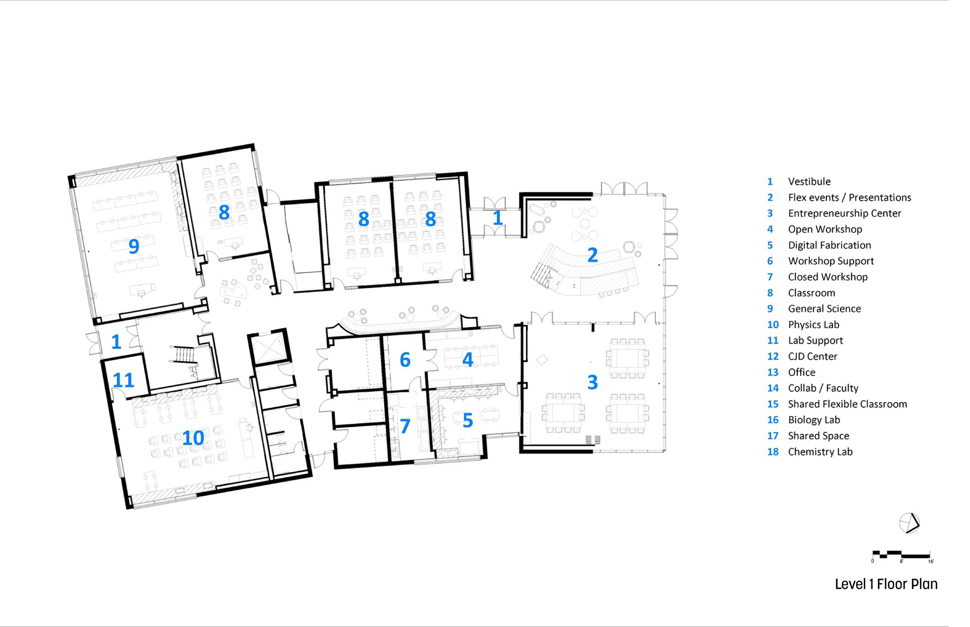Lizzie and Jonathan Tisch 创新与积极公民中心丨美国华盛顿丨Sasaki-21