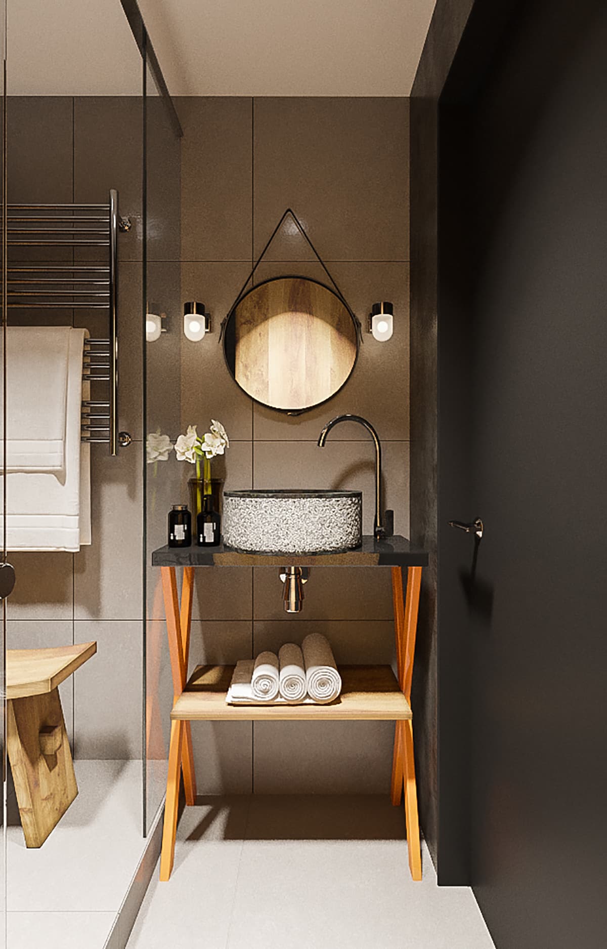 石墨色调的 loft 公寓设计项目丨白俄罗斯明斯克丨“Станза”工作室-55