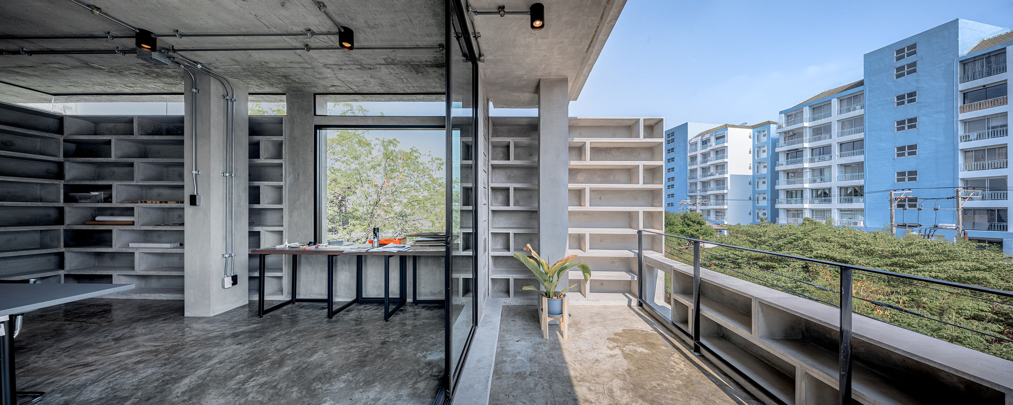 混凝土拼贴办公室丨泰国曼谷丨COLLAGE DESIGN STUDIO-4