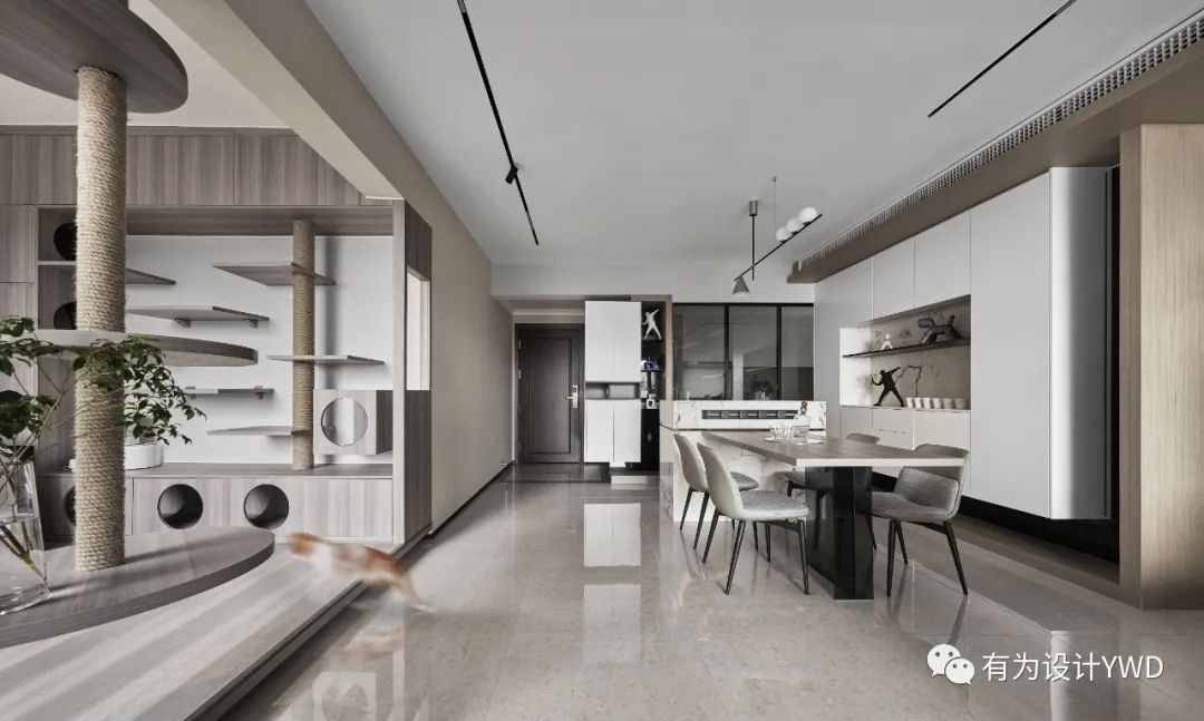猫肥家润 · 138㎡四室猫宅的现代主义探索丨中国佛山丨佛山有为室内设计有限公司-8