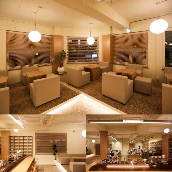 60 平温馨咖啡馆，白色与木质的完美融合-1