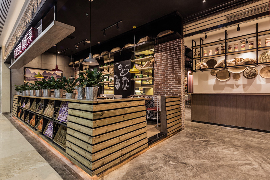 贵阳鸿通城“都市新大新”豆米火锅店 | 现代农家风的空间诗篇-16