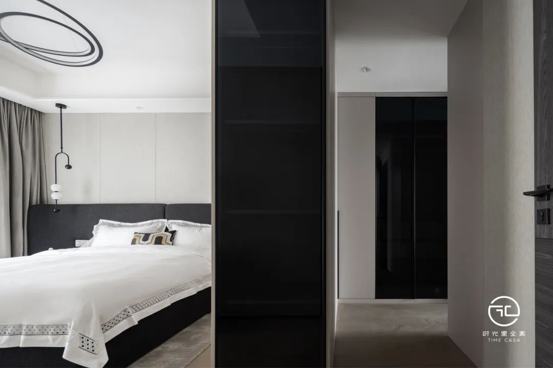 188㎡现代黑白灰质感的家丨时光里全案设计-34