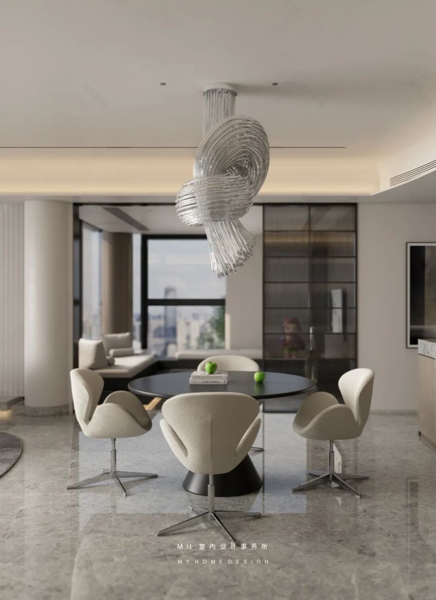 【首发】MH设计新作:素净•情感▏极简表达美学空间-67