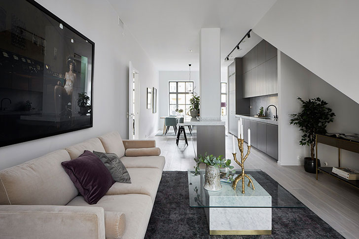 斯德哥尔摩优雅现代双层 loft-2