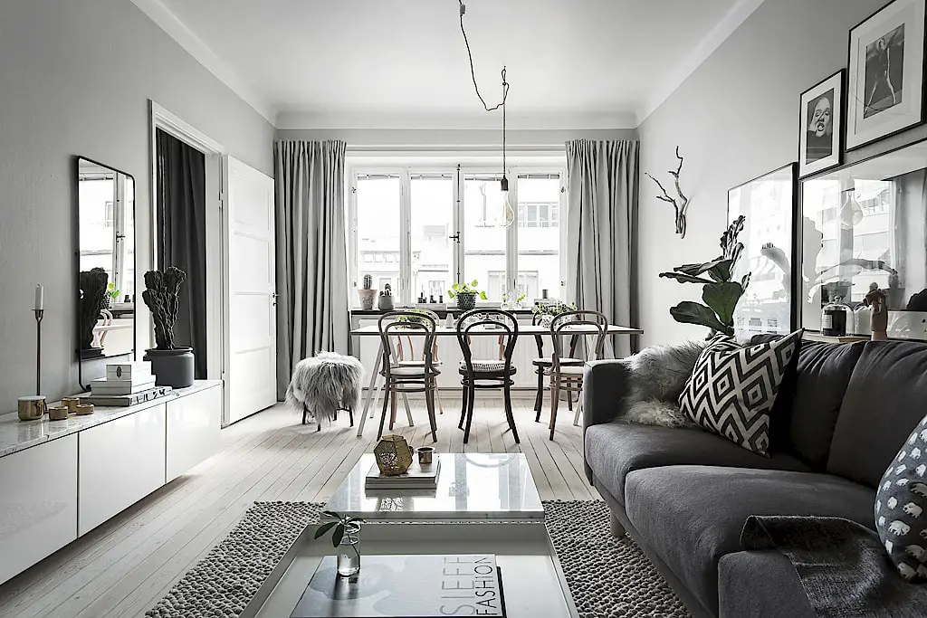 北欧小户型的灰色魅力-5